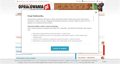 Desktop Screenshot of matematyka.opracowania.pl